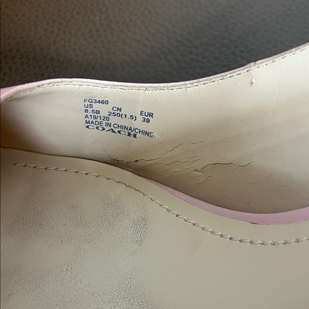 Coach Pink Pointed Leather Slingback Pumps - Picture 12 of 12